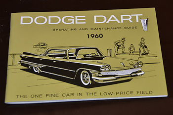 1960 Dodge Dart Owners Manual